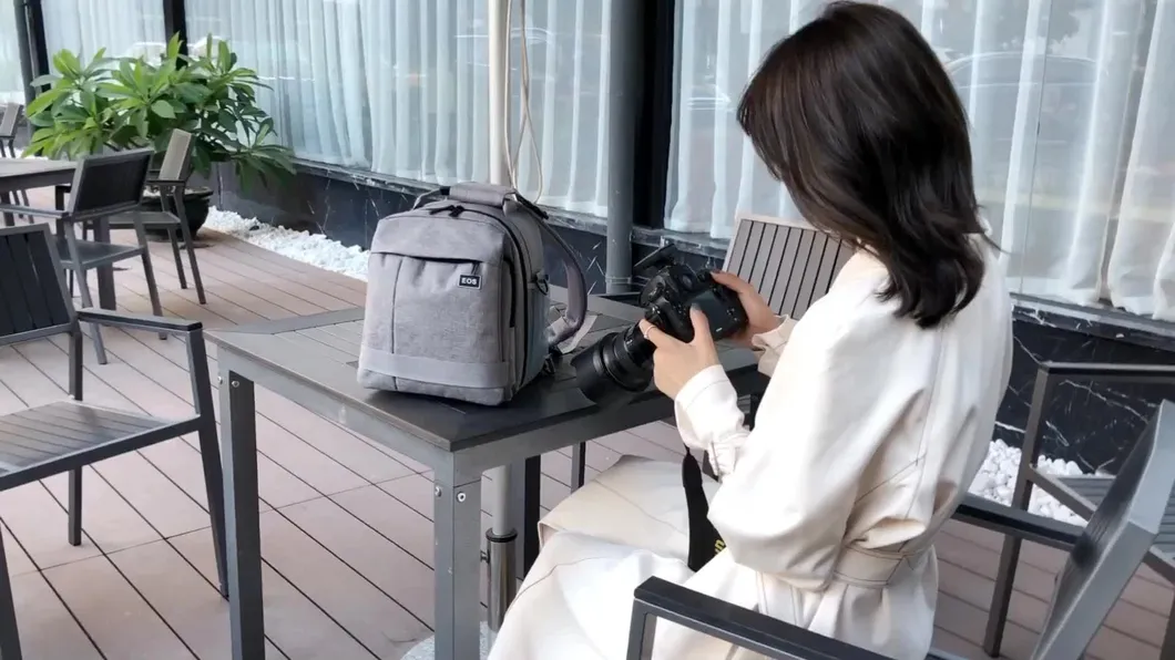 SLR Camera Bag Shoulder Photography Digital Backpack Multi-Purpose Design for Both Single and Dual Use