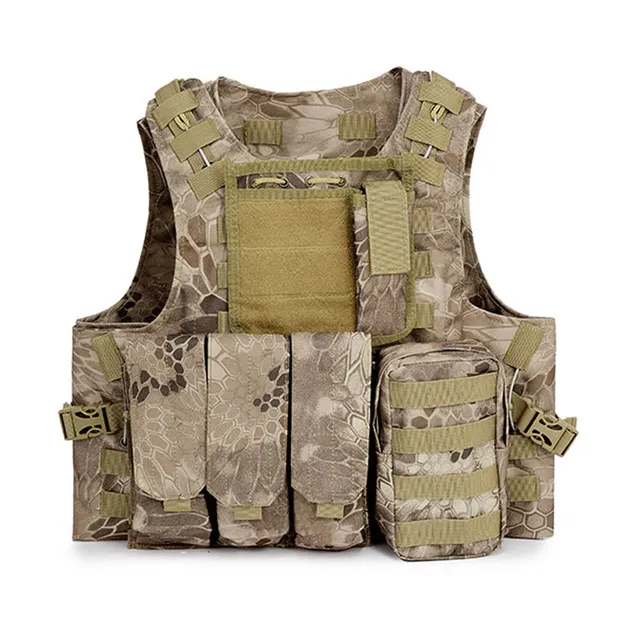 Camouflage Tactical Black Eagle Protective Vest Training Equipment Vest Set