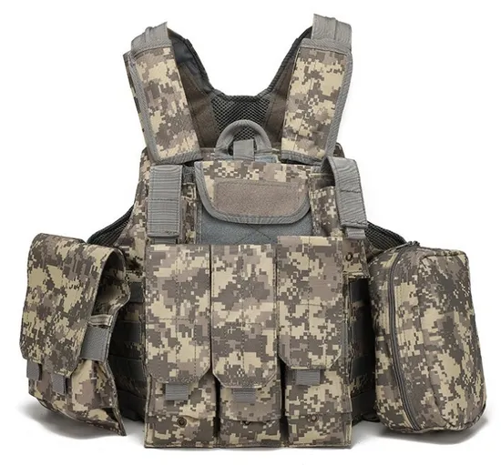 Camouflage Tactical Black Eagle Protective Vest Training Equipment Vest Set