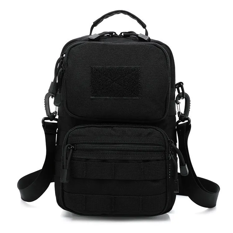 Men&prime;s Shoulder Bag Waterproof and Wear-Resistant Outdoor Sports Cross Bag Molle Tactical Camouflage Shoulder Bag