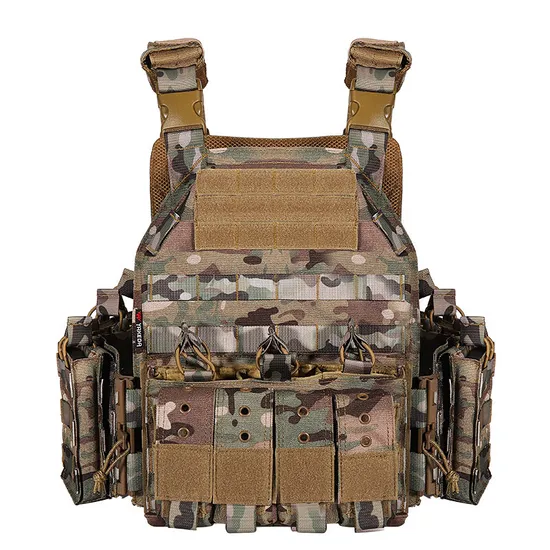 Tactical Vest Outdoor Protective Equipment Combat Quick Detachable Tactical Vest Camouflage Training Suit