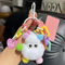 Cute Bag Hanging Rex Rabbit Hair Small Briquettes Plush Doll Small Briquettes Car Key Chain Mobile Phone Pendant