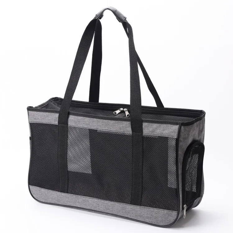 Wholesale Pet Carrier Bag with Mesh Windows Locking Safety Zippers for Small Medium Pets Carrier Travel Bag
