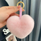 Promotion Gift Fluffy Real Natural Rex Rabbit Fur Keychain POM Poms Girl′s Bag Pendant Car Key Ring