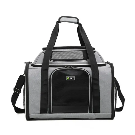 Foldable Extendable Wheeled Trolley Cat Bag Large Oxford Dog Backpack Pet Carrier
