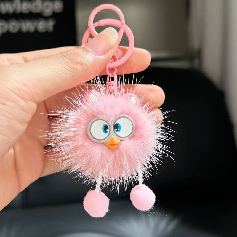 Wholesale Cute Fox Fur Elf Car Keychain Plush Pendant