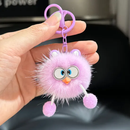 Wholesale Cute Fox Fur Elf Car Keychain Plush Pendant