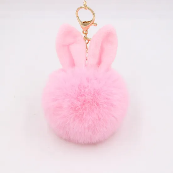 Wholesale High Quality Cute Rabbit Ears Student Bag Hanging Accessories Plush Key Chains