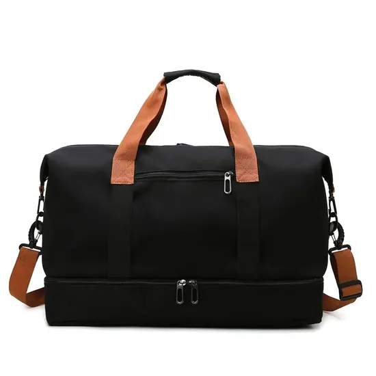 Waterproof Sports Dry Wet Separation Ladies Duffel Bag Weekend Gym Capacity Color Nylon Duffel Bag