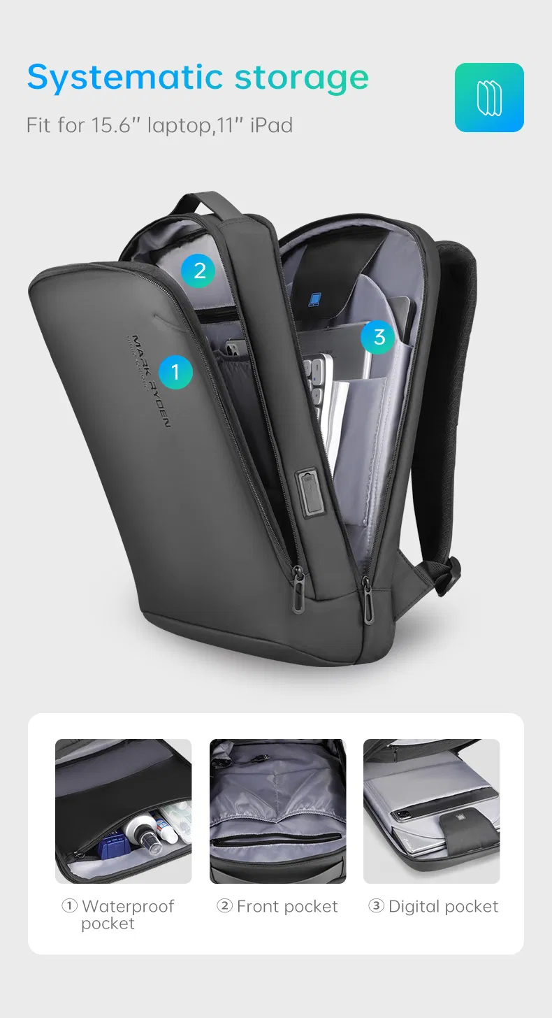 Custom Laptop Backpack Light Weight Travel Backpack Bag for Men Business Backpack