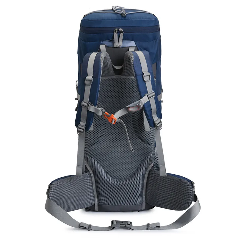 Factory Custom New 60L Hiking Bag Waterproof Backpack with Rain Cover Reflective