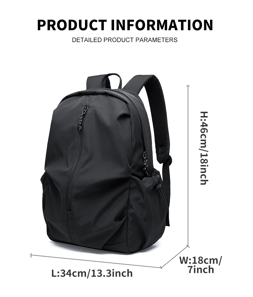 Custom Logo Casual Anti-Theft Waterproof Backpack PVC Lined Mochila Escolar for School Laptop Business Bags