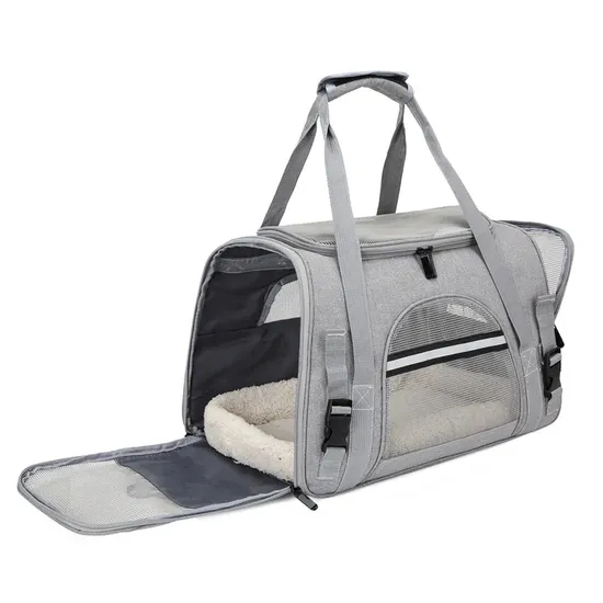 Pet Carrier Bag Hot Sale High Quality Durable Expandable Airline Approved Cat Bag Pet Cages Carrier for Travel