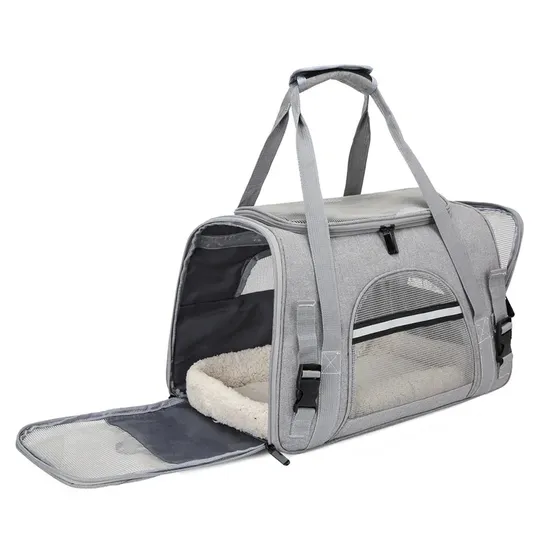 Pet Carrier Bag Hot Sale High Quality Durable Expandable Airline Approved Cat Bag Pet Cages Carrier for Travel