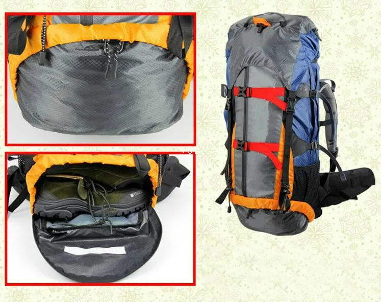 Factory Custom Outdoor Sports Waterproof Mountaineering Backpack Camping Hiking Backpack