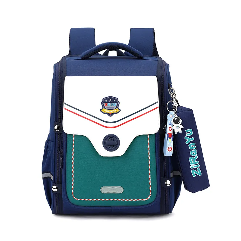 New Backpack 3-6 Grade Spine Protection and Weight Reduction for Boys and Girls Large Capacity Student Backpack