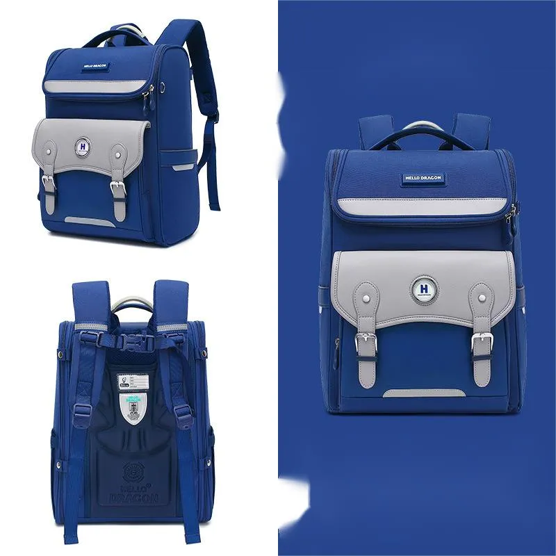 Primary School Children&prime;s Lightweight Backpack Reducing Burden and Protecting Spine Boys and Girls Large Capacity Waterproof