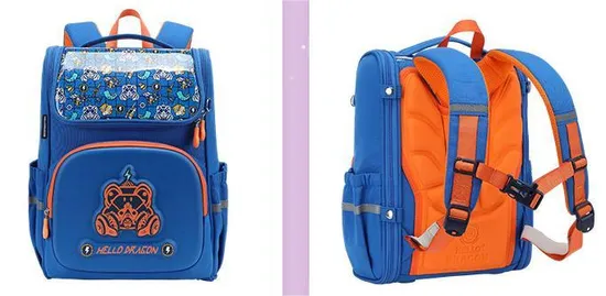 Primary School Student Backpack Protection and Load Reduction for Boys and Girls with Large Capacity and Lightweight Children′s Book Backpack