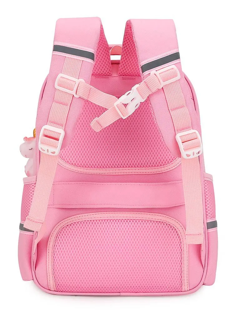 2023 New Children Cartoon Backpack for Girls in Grades 1 to 3 to Reduce Burden and Protect Spine