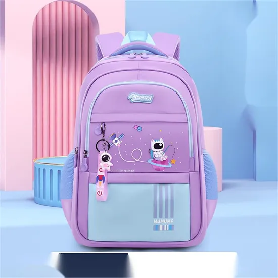 2024 Children′s Elementary School Backpack with Spine Protection Oxford Cloth Large Capacity Backpack