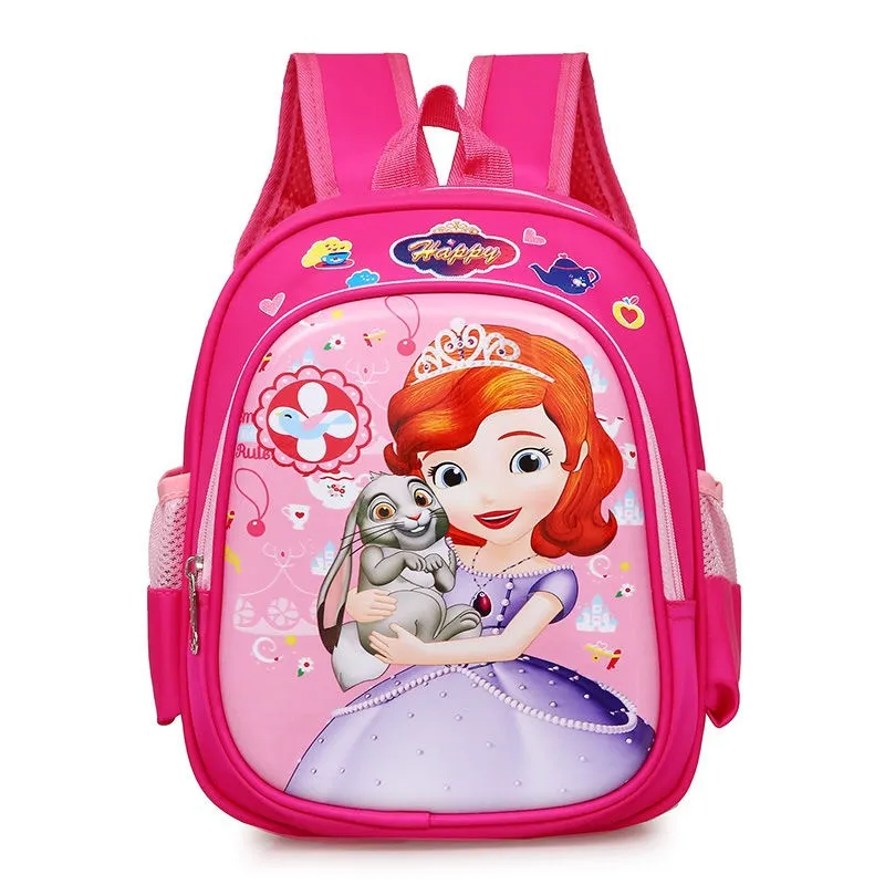 New 3D Elementary School Backpack Kindergarten Backpack Cartoon Ultraman Spider Man Children&prime;s Backpack