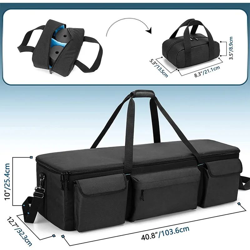 Multifunctional Anti Splash Travel Photography Tripod Storage Bag Outdoor One Shoulder Astronomical Telescope Shock-Absorbing Crossbody Bag