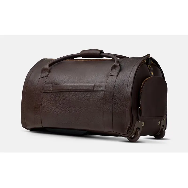 PU Travel Suit Trolley Bag Foldable Large Capacity Men&prime;s Multifunctional Business Travel Suit Storage Luggage Bag