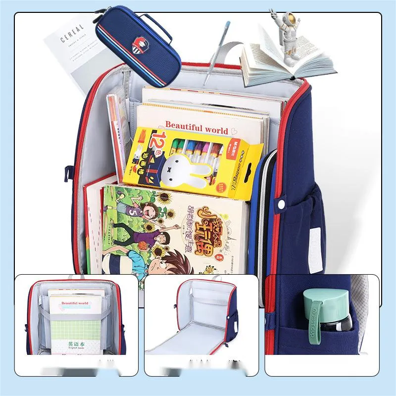 Factory Children&prime;s Primary School Student Spinal Protection Weight Reduction Oxford Cloth Anti Splashing Backpack