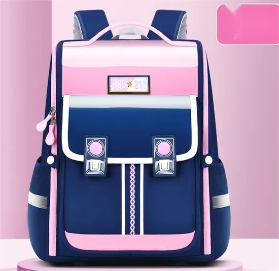 2024 Factory Customized Primary School Children′s School Bag Backpack to Reduce Load Oxford Lightweight Water Splashing