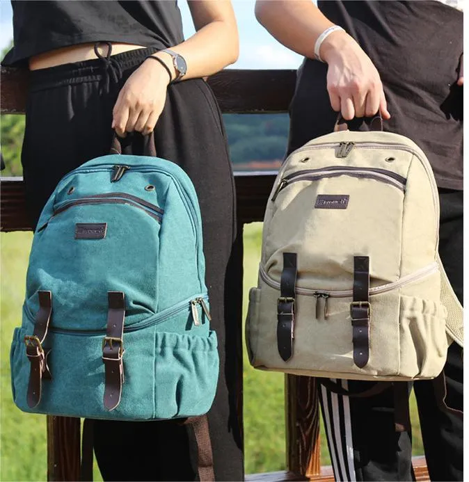 Camera Backpack Professional Photography Canon Nikon Mirrorless Outdoor Canvas Backpack