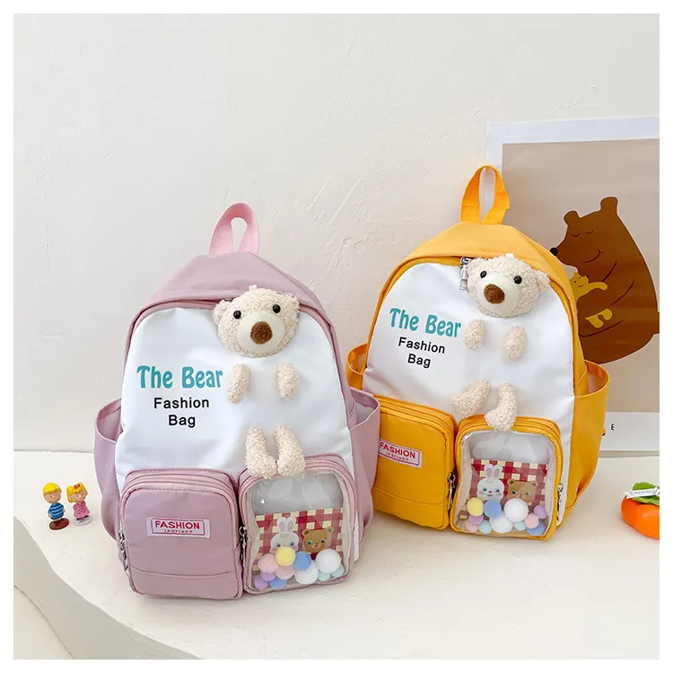 New Children&prime;s Backpack Cartoon Backpack Breathable and Wear-Resistant Backpack