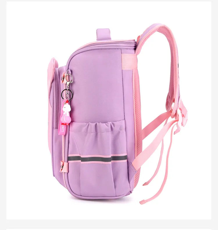 New Shoulder Backpack for Elementary School Students Boys and Girls Cute Cartoon Lightweight Backpack