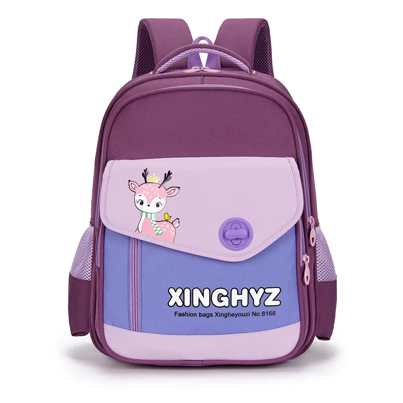 New Fashionable Elementary School Backpack with Large Capacity Breathable and Wear-Resistant Backpack