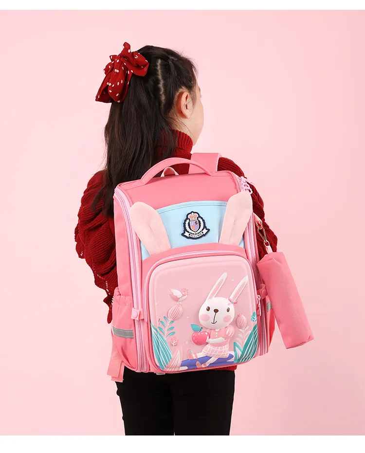 New Backpack for Elementary School Students in Grades 2-5 Boys and Girls Lightweight Spine Protection Backpack
