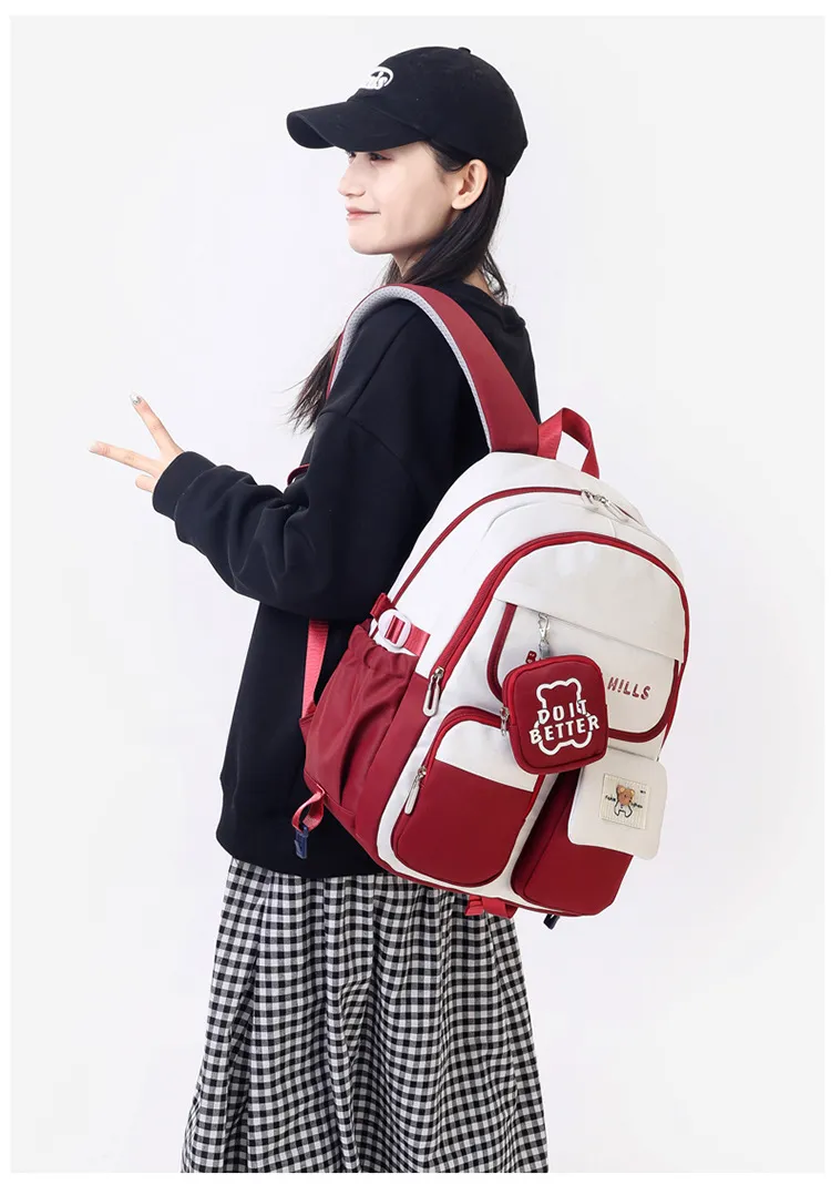 2024 New Children&prime;s School Backpack Lightweight Primary School Girls Shoulder Backpack