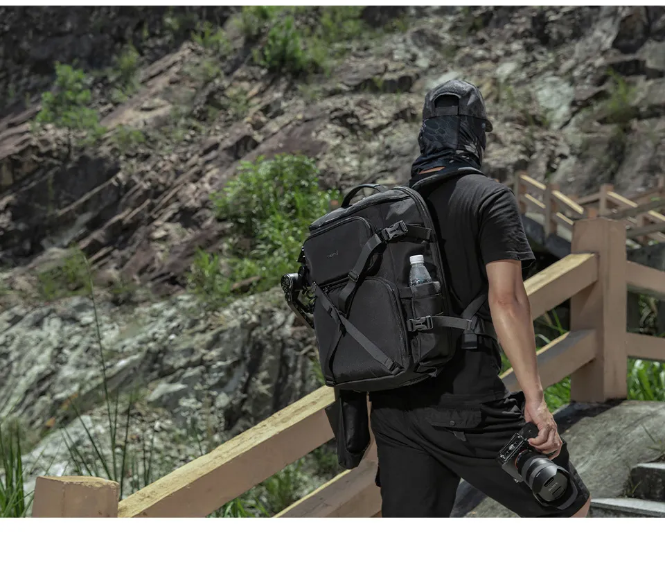 SLR Dual Shoulder Camera Bag Waterproof Anti-Theft Large Capacity Drone Photography Backpack