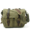 Canvas Leather Single Shoulder Crossbody Bag Casual Photography Waterproof Inner Liner DSLR Camera Bag