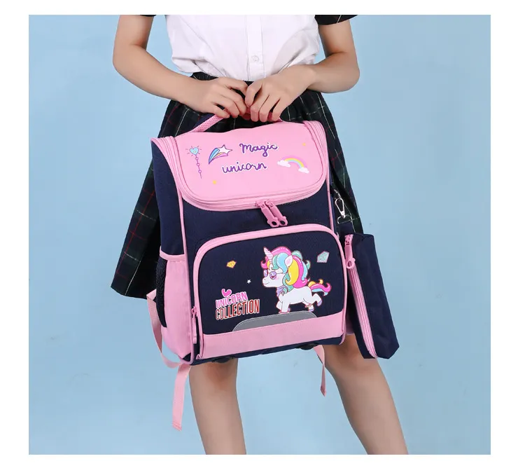New Elementary School Children&prime;s Backpacks for Boys and Girls with Reduced Load Backpacks