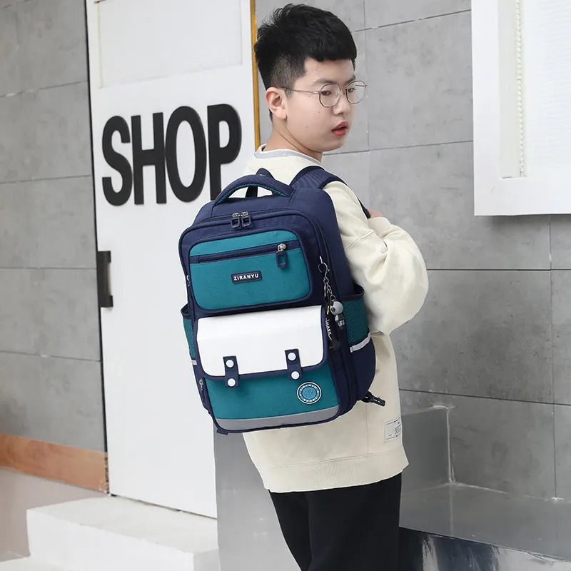 New Elementary School Backpacks for Girls Cross-Border Reducing Burden and Protecting Backpack