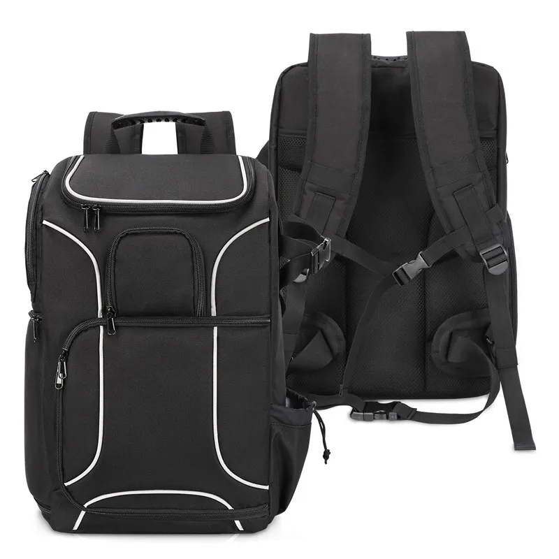 Customized New Black Oxford Cloth Camera Backpack Outdoor Travel Shoulder SLR Photography Backpack