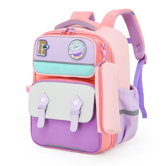 2024 New Primary School School Backpack Lightweight Spine Protection Load Reduction Children′s Backpack