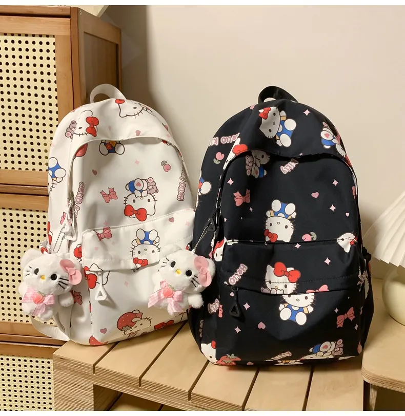 New Design Backpack for Girls with Printed Graffiti Large Capacity Splash Proof Lightweight Backpack