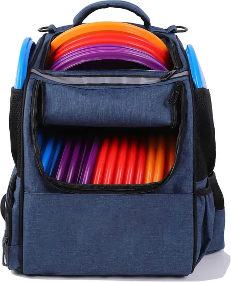 Frisbee Golf Discgolf Backpack Discs Huck Pack Multi-Functional Dividers Tactical Grip Disc Golf Backpack