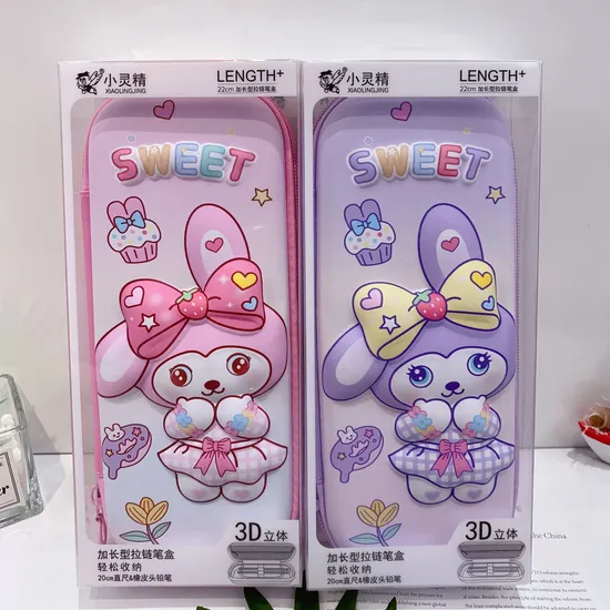 New EVA Pencil Case Stationery Box Student Cute Cartoon 3D Pencil Case