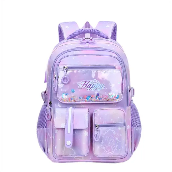 Backpack New Girls Waterproof for Elementary School Students Lightweight and Large Capacity for Children