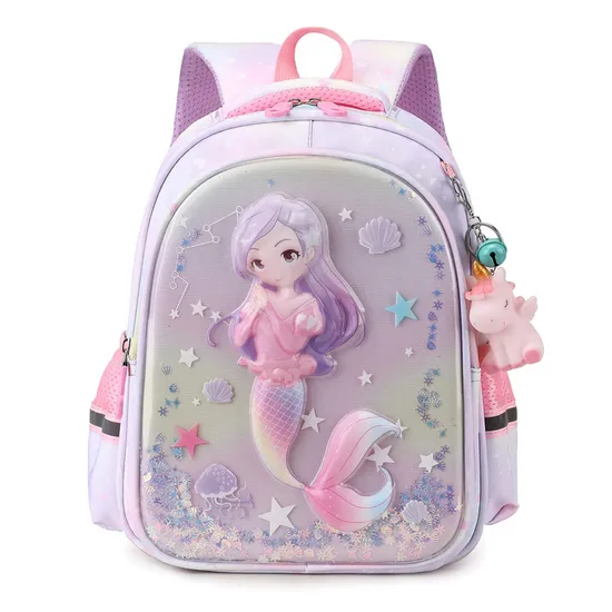 Childrens Backpack Cartoon Fashion Print Elementary School Backpack Large Capacity Kindergarten Backpack