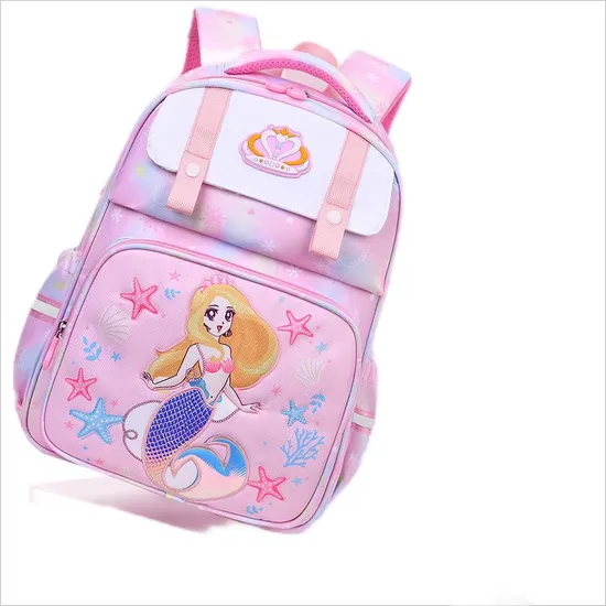 New Primary School School School Backpack Girls′ Large Capacity Load Reducing and Breathable Backpack