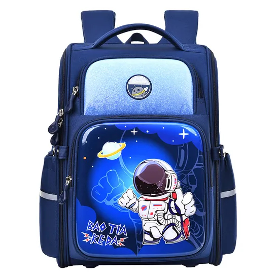 New 3D Space Series Integrated Primary School Student Load Reduction and Spinal Protection Cartoon Backpack