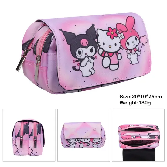 New 3D Stationery Box Cartoon Multi Functional Children′s Pencil Box Large Capacity Pencil Bag