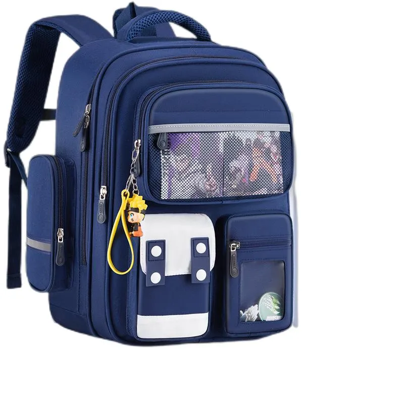 Primary School Backpack Spine Protector Children&prime;s Backpack Large Capacity Load Reducing Waterproof Backpack